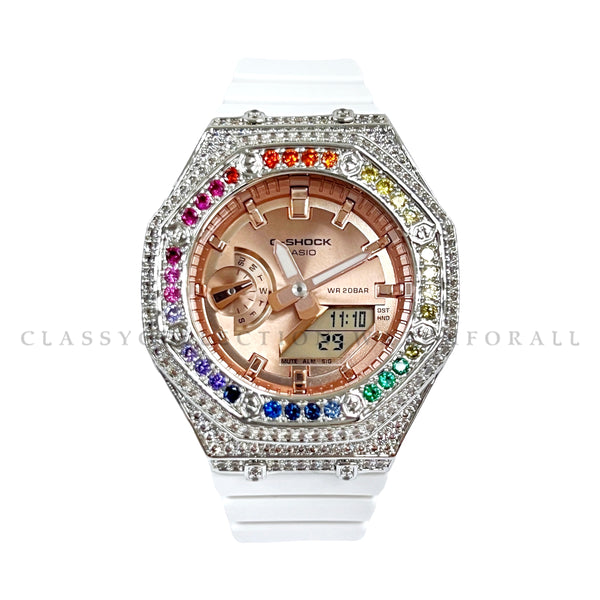 GMA-S2100MD-7A With Babe Princess Rainbow 925 Sterling Silver Casing