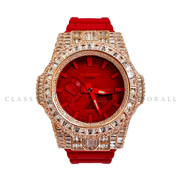 GA-2100-4A With Stellaris Rose Gold Casing