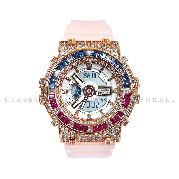 BA-110RG-4A With Kaira Blue Pink Rose Gold Casing