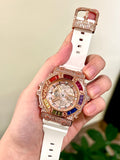 BA-110-7A1 With Crown Rainbow Rose Gold Casing