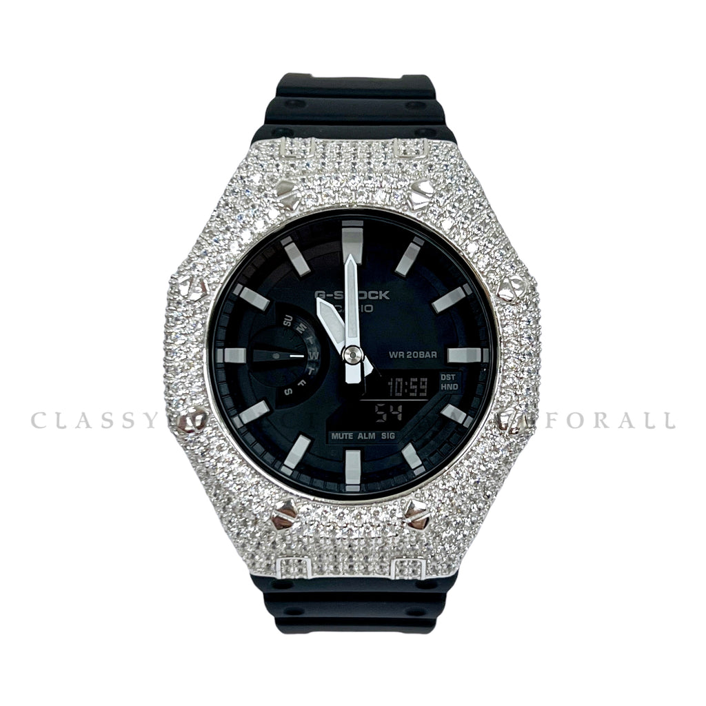 GA-2100-1A With Solaris 925 Sterling Silver Casing