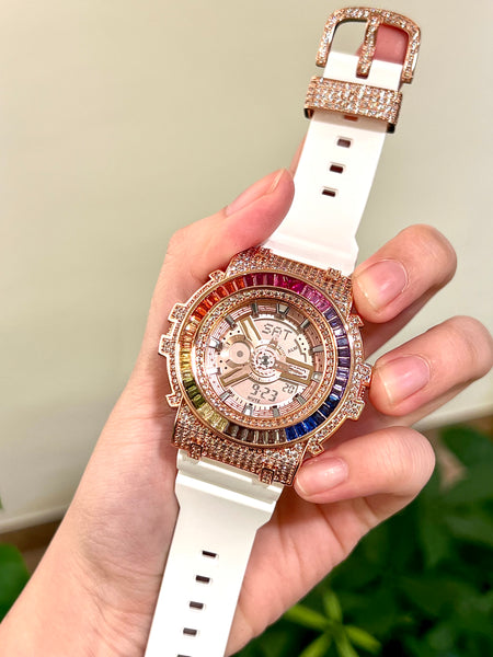 BA-110-7A1 With Kaira Rainbow Rose Gold Casing