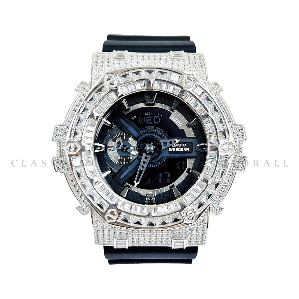 GA-110-1BDR With D'Gem Sterling Silver Casing – Classy Collection
