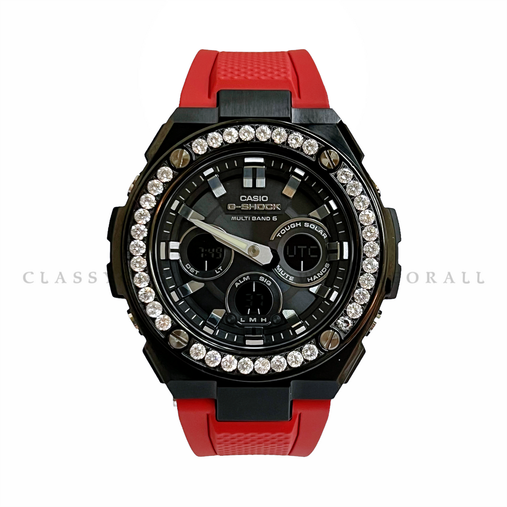 (Preorder) GST-W300G-1A4 With Black & White Crystal Casing