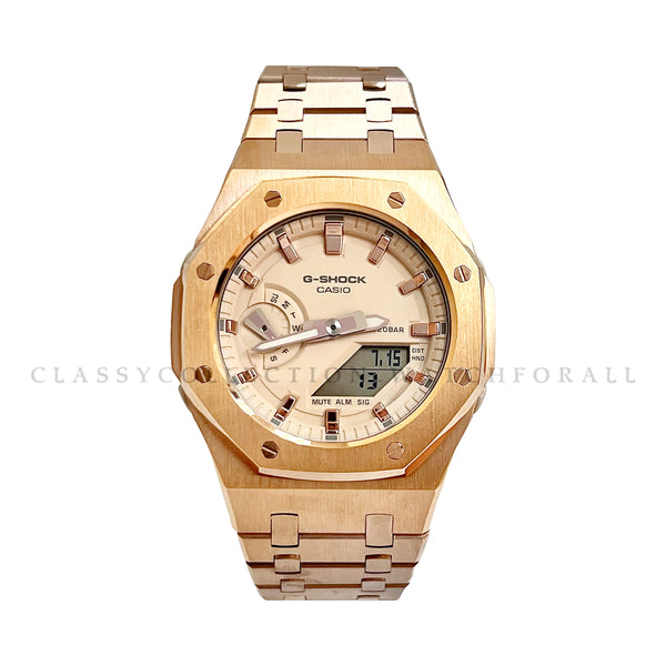 GMA-S2100-4A With Rose Gold Stainless Steel Set