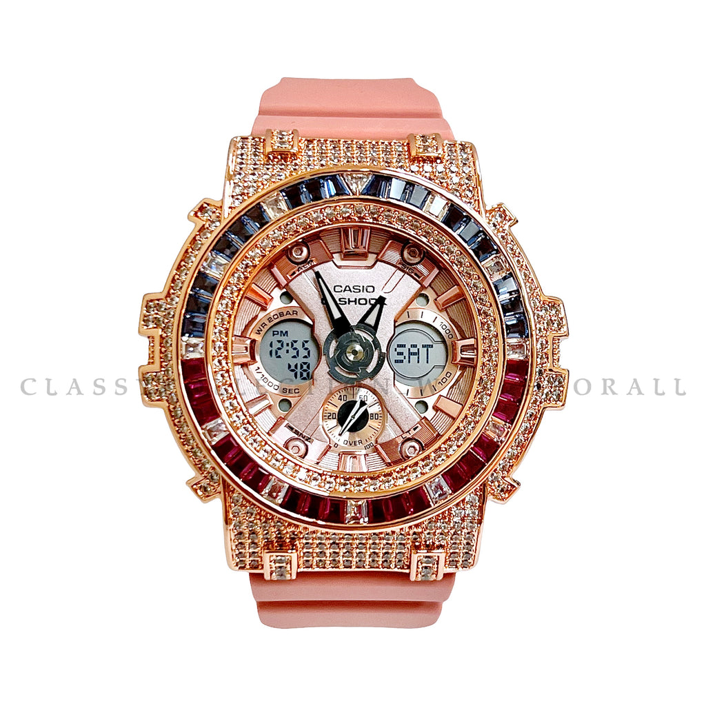 GMA-S120DP-4A With Kaira Blue Pink Rose Gold Casing