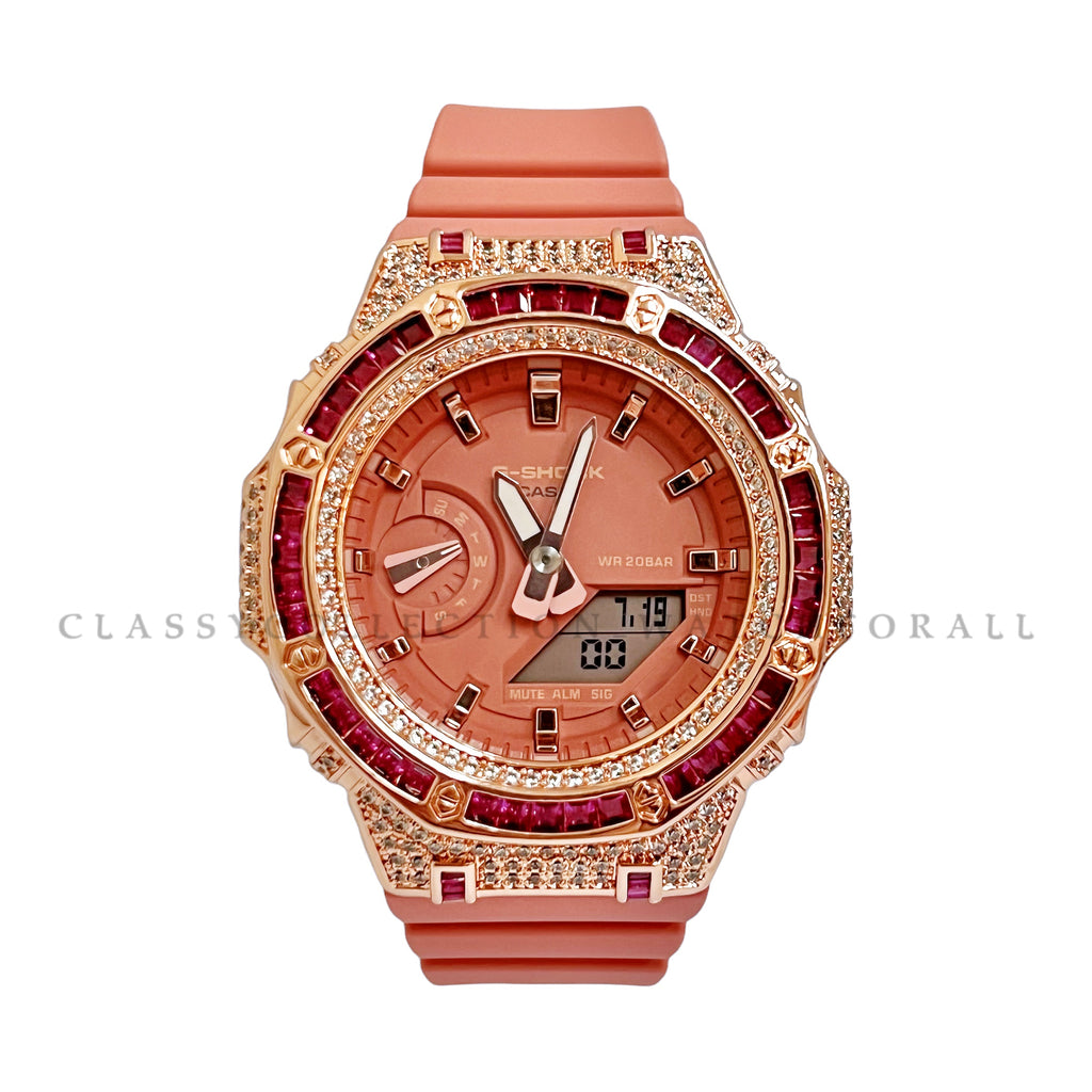 GMA-S2100-4A2 With Princess G Rose Gold Casing