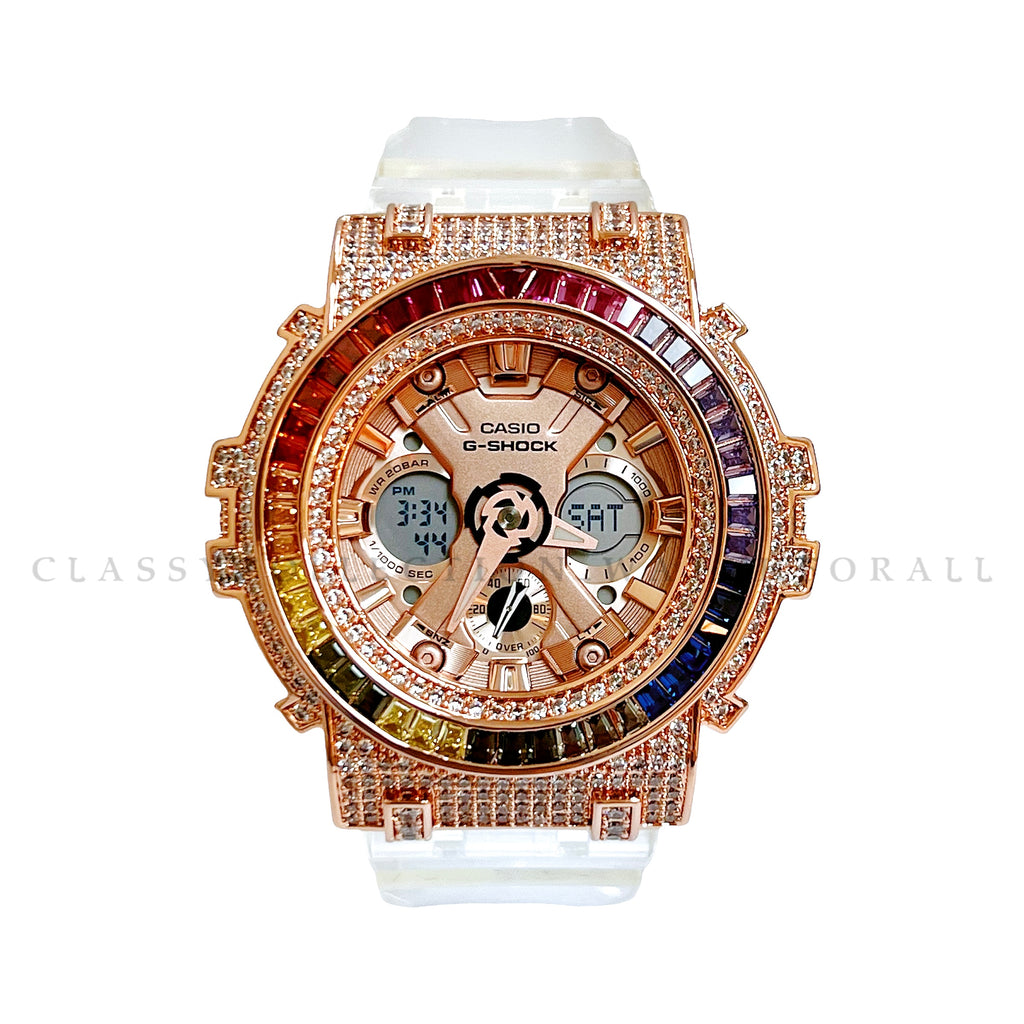 GMA-S120SR-7A With Kaira Rainbow Rose Gold Casing