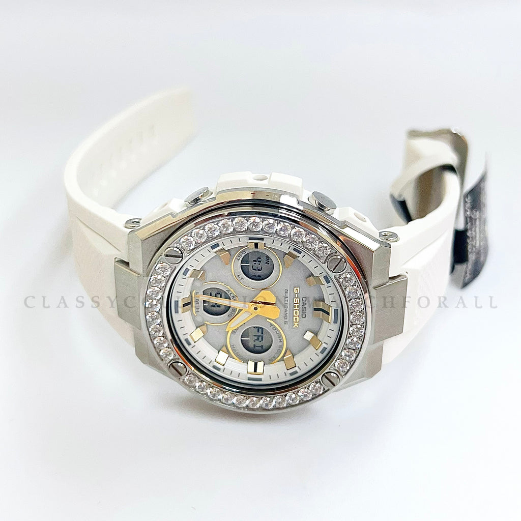 GST-W300G-7AJF With Silver Crystal Casing – Classy Collection