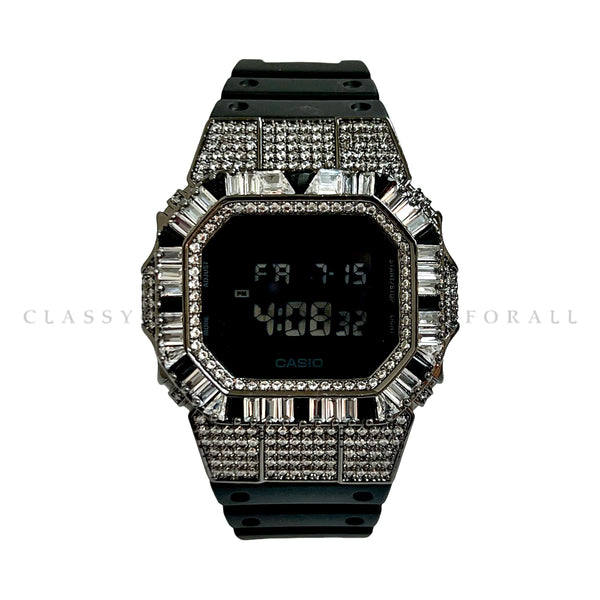 DW-5600BB-1DR With Royal G Black Silver Casing