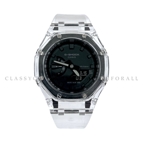 GA-2100-1A1 With Transparent Case & Transparent Rubber Strap