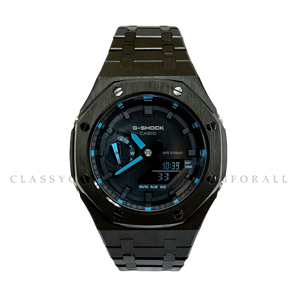 GA-2100-1A2 With Black Stainless Steel Set
